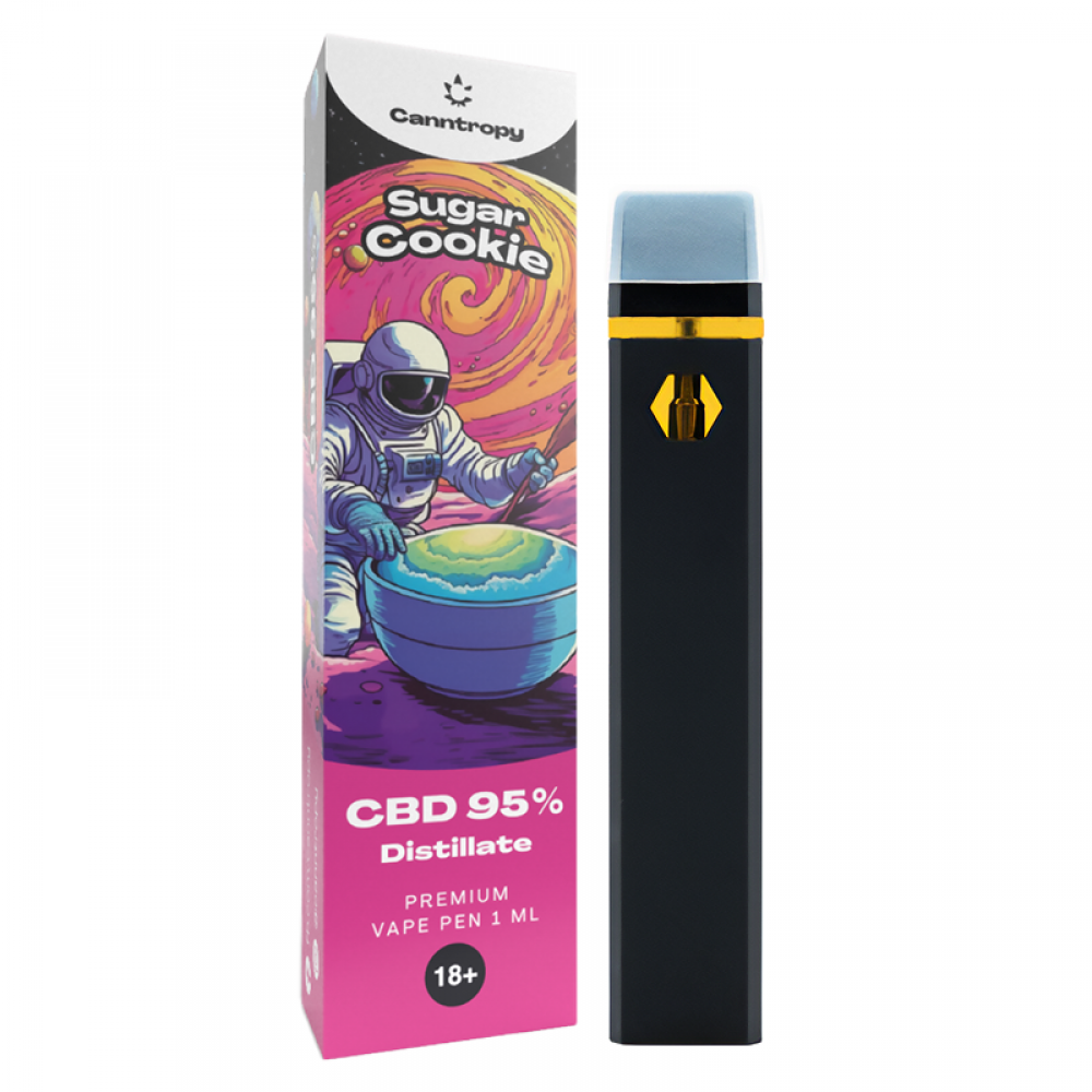 CBD Cookie ζάχαρης Με Στυλό Μίας Χρήσης, CBD 95 %, 1 ml Ηλεκτρονικά Τσιγάρα
