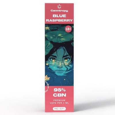 CBN Vape Pen Blue Raspberry, 95 % CBN, 1ml