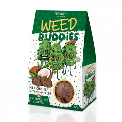 Euphoria Weed Buddies Milk Chocolate With Hemp Seeds