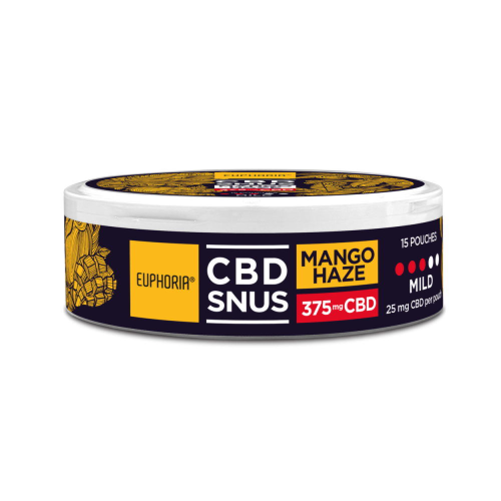 CBD SNUS Mango Haze, CBD, 375 mg (15 x 25 mg)