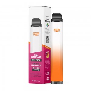 CBD Vape στυλό Pink Lemonade 3500 Φούσκα, 600 mg CBD, 400 mg CBG, 10 ml Ηλεκτρονικά Τσιγάρα