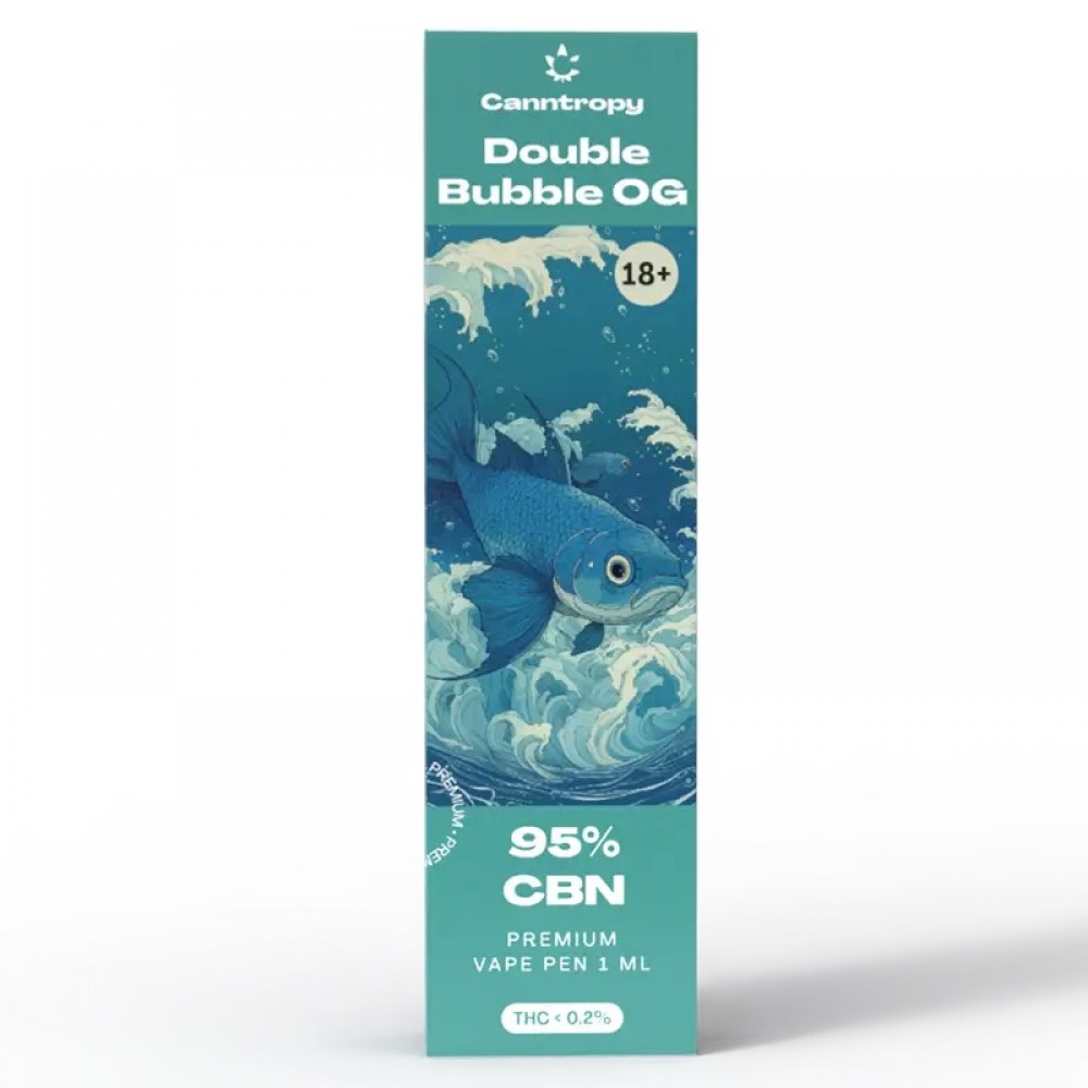 CBN Vape Pen Double Bubble OG, 95 % CBN, 1ml Ηλεκτρονικά Τσιγάρα 