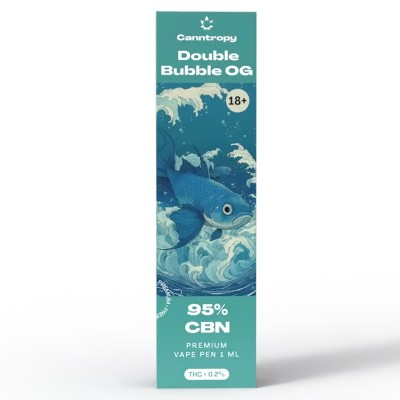 CBN Vape Pen Double Bubble OG, 95 % CBN, 1ml