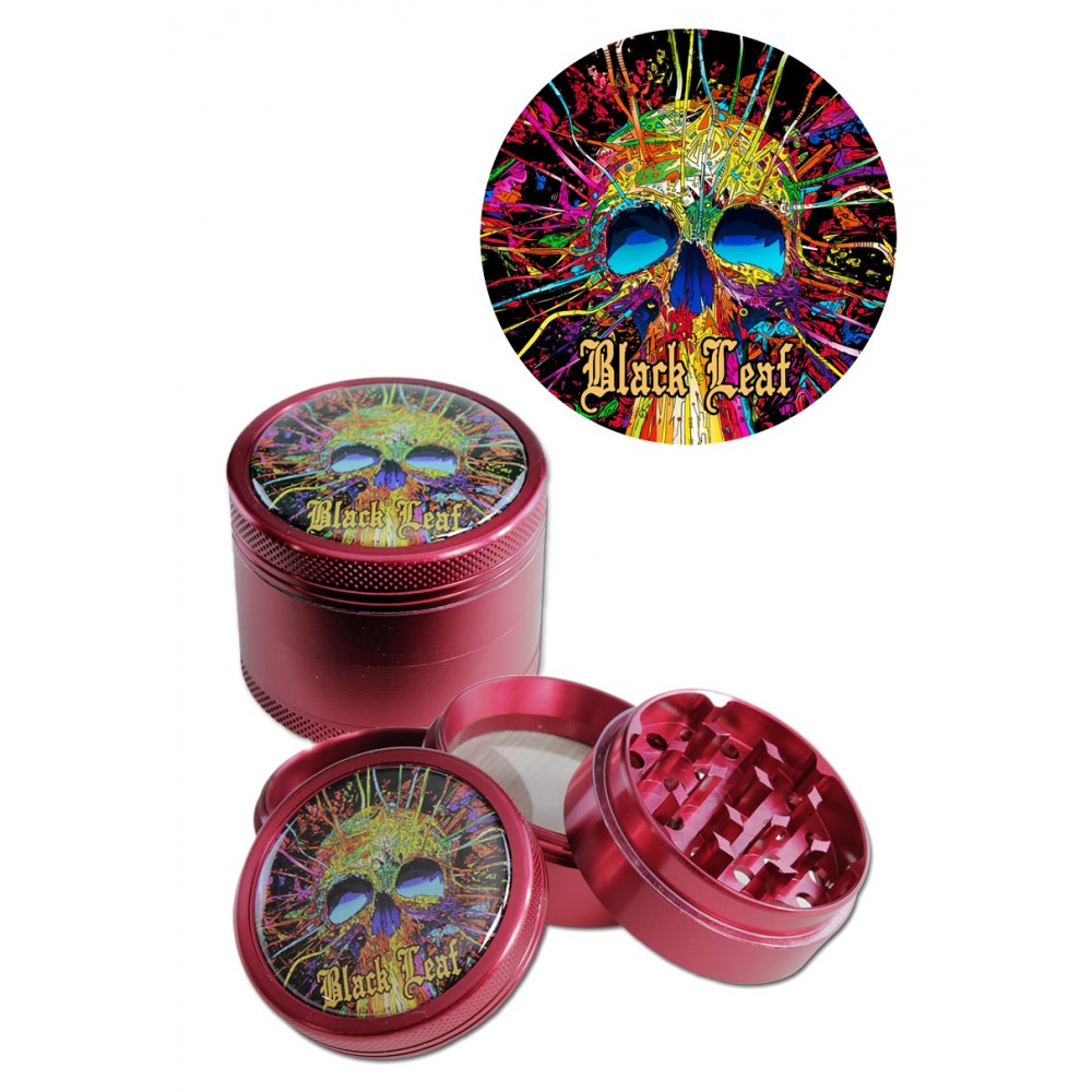 Black Leaf Cyber Skull Grinder 4-part red Αξεσουάρ