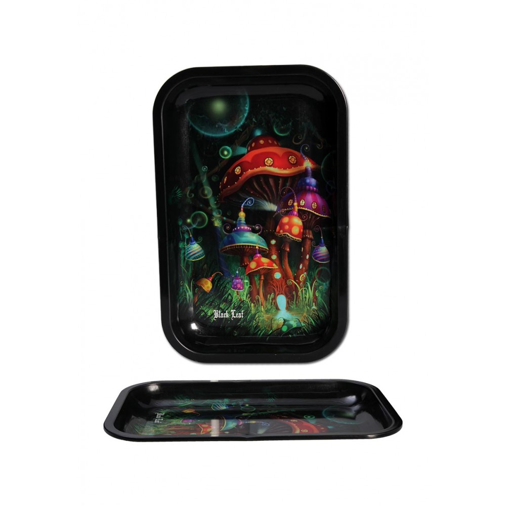 Black Leaf Rolling Tray Mushroom S Αξεσουάρ