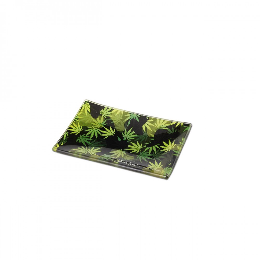 Black Leaf Glass Rolling Tray Αξεσουάρ