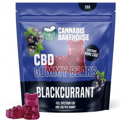 Cannabis Bakehouse Gummy Blackcurrant CBD - 30g, 22 τεμ Χ 4 mg CBD