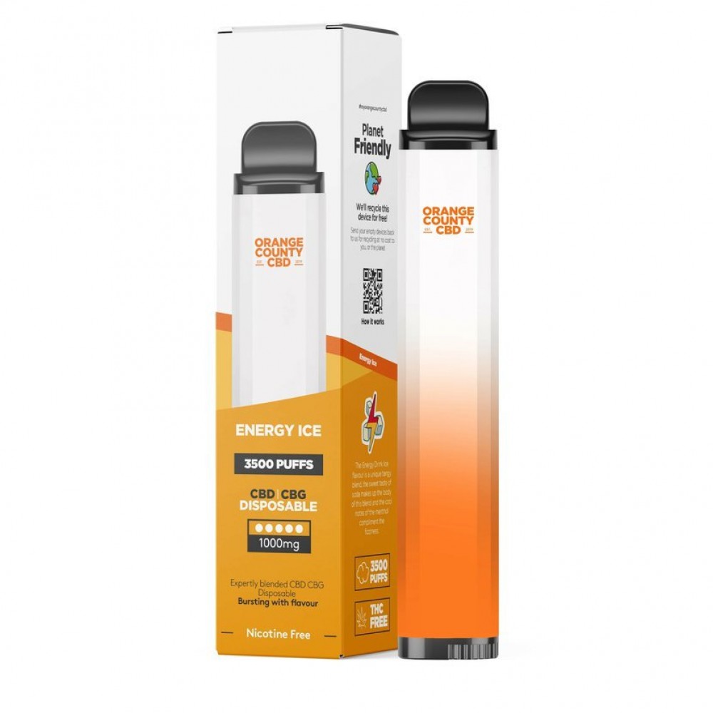 CBD Vape pen Energy Ice 3500 Puff, 600 mg CBD, 400 mg CBG, 10 ml  Ηλεκτρονικά Τσιγάρα 
