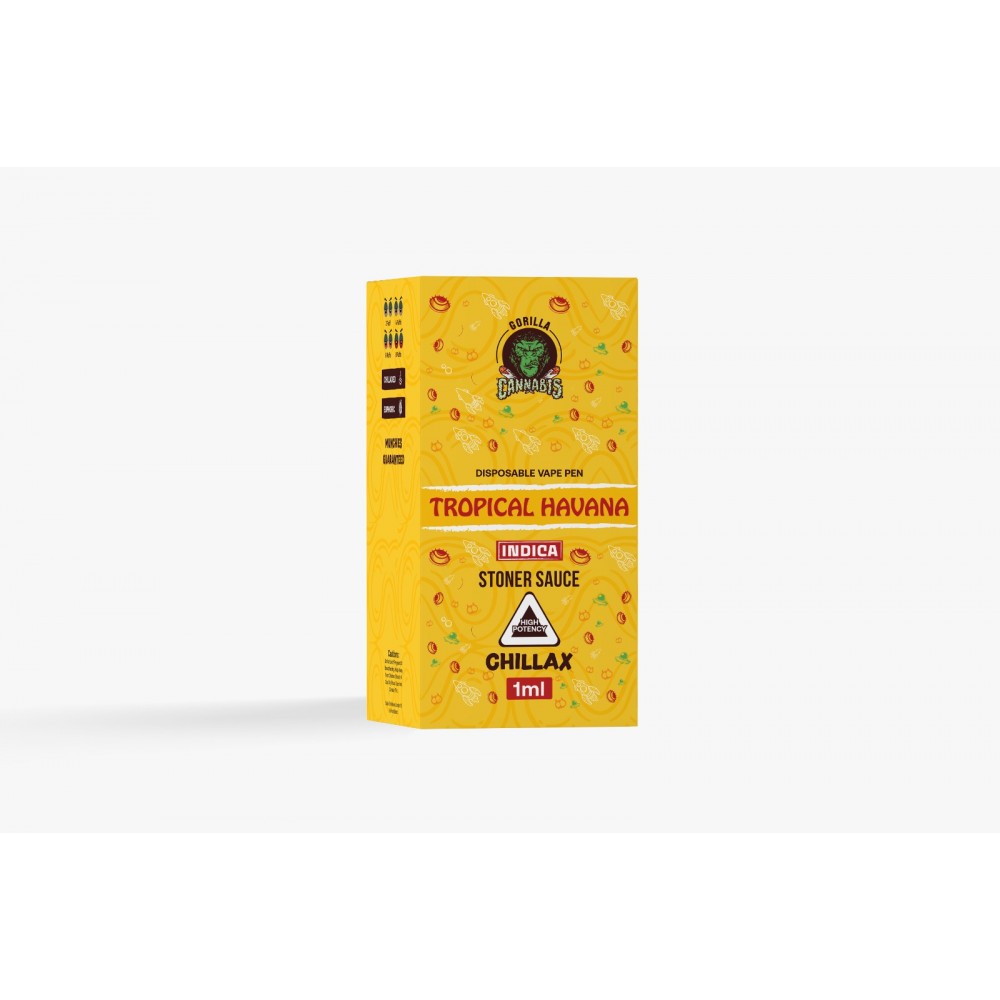 Gorilla Cannabis Stoner Sauce Tropical Havana 1ml Ηλεκτρονικά Τσιγάρα 
