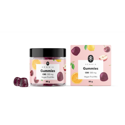 CBD Vegan Gummies, fruit mix, 300 mg CBD, 30 pcs x 10 mg, 80 g  (Ζελεδάκια)