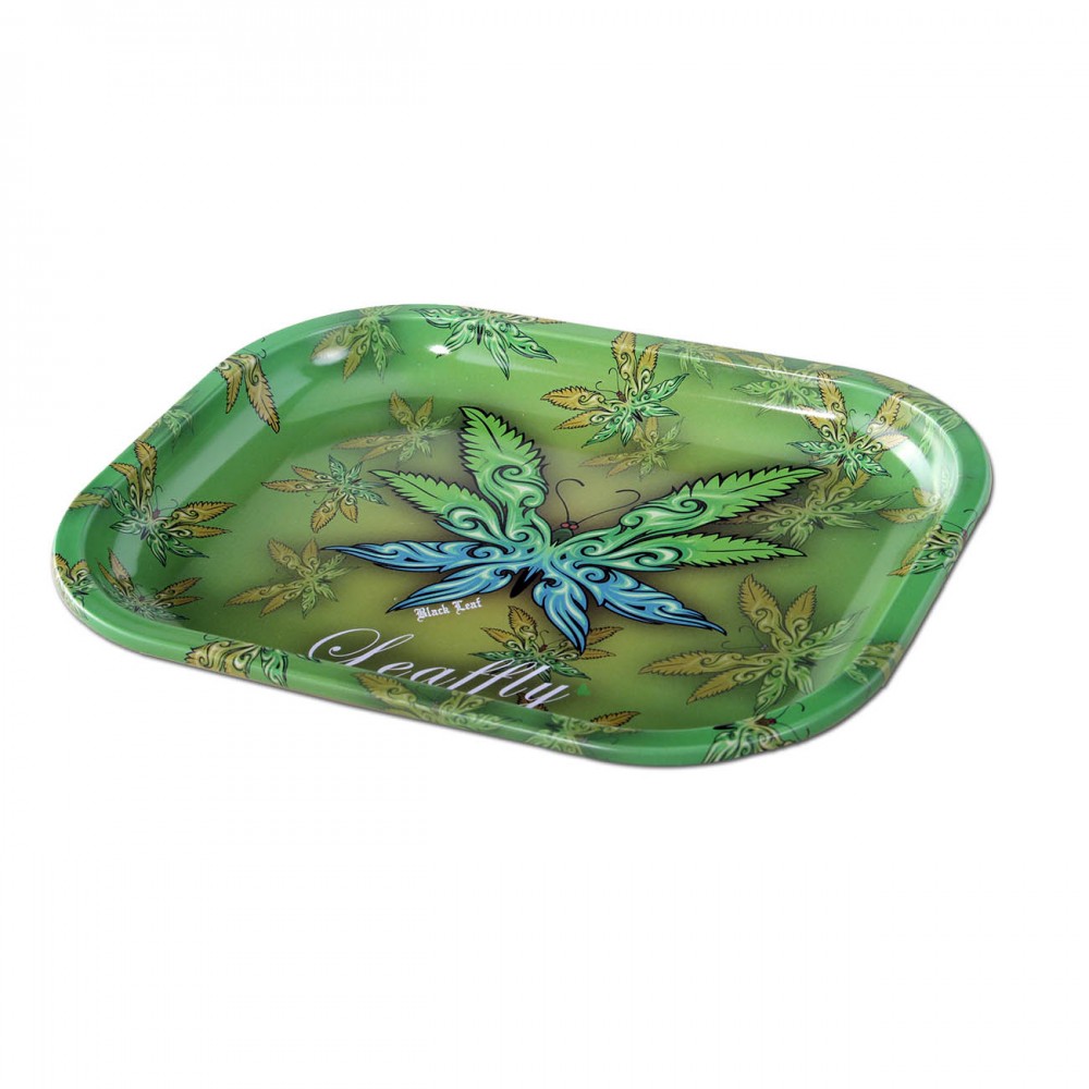 Black Leaf Rolling Tray LEAFFLY Αξεσουάρ