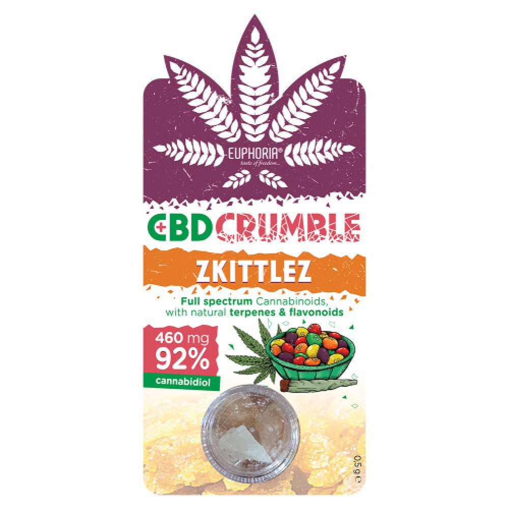 CBD Crumble Zkittlez with 460 mg CBD CBD