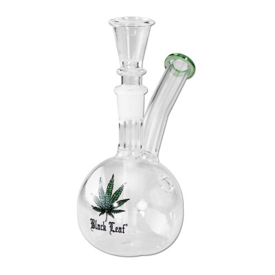 Glass Bong Black Leaf