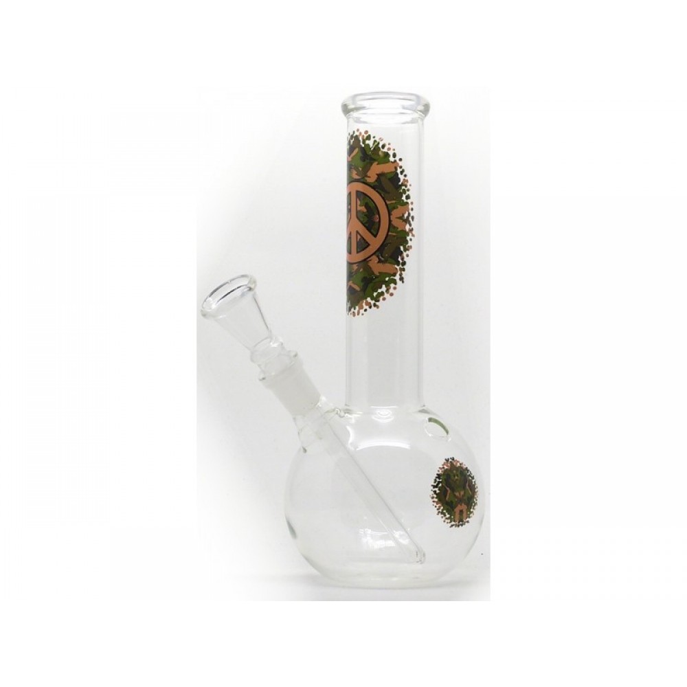 Γυάλινο Μπονγκ GREEN LINE GLASS BONG 21cm ΝΕΡΟΠΙΠΑ Αξεσουάρ