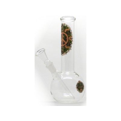 Γυάλινο Μπονγκ GREEN LINE GLASS BONG 21cm ΝΕΡΟΠΙΠΑ