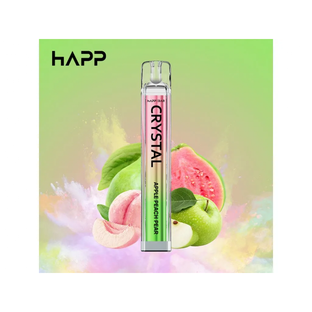 Happ Bar Crystal Vape Στυλό Apple Peach Pear, 2 ml Ηλεκτρονικά Τσιγάρα 
