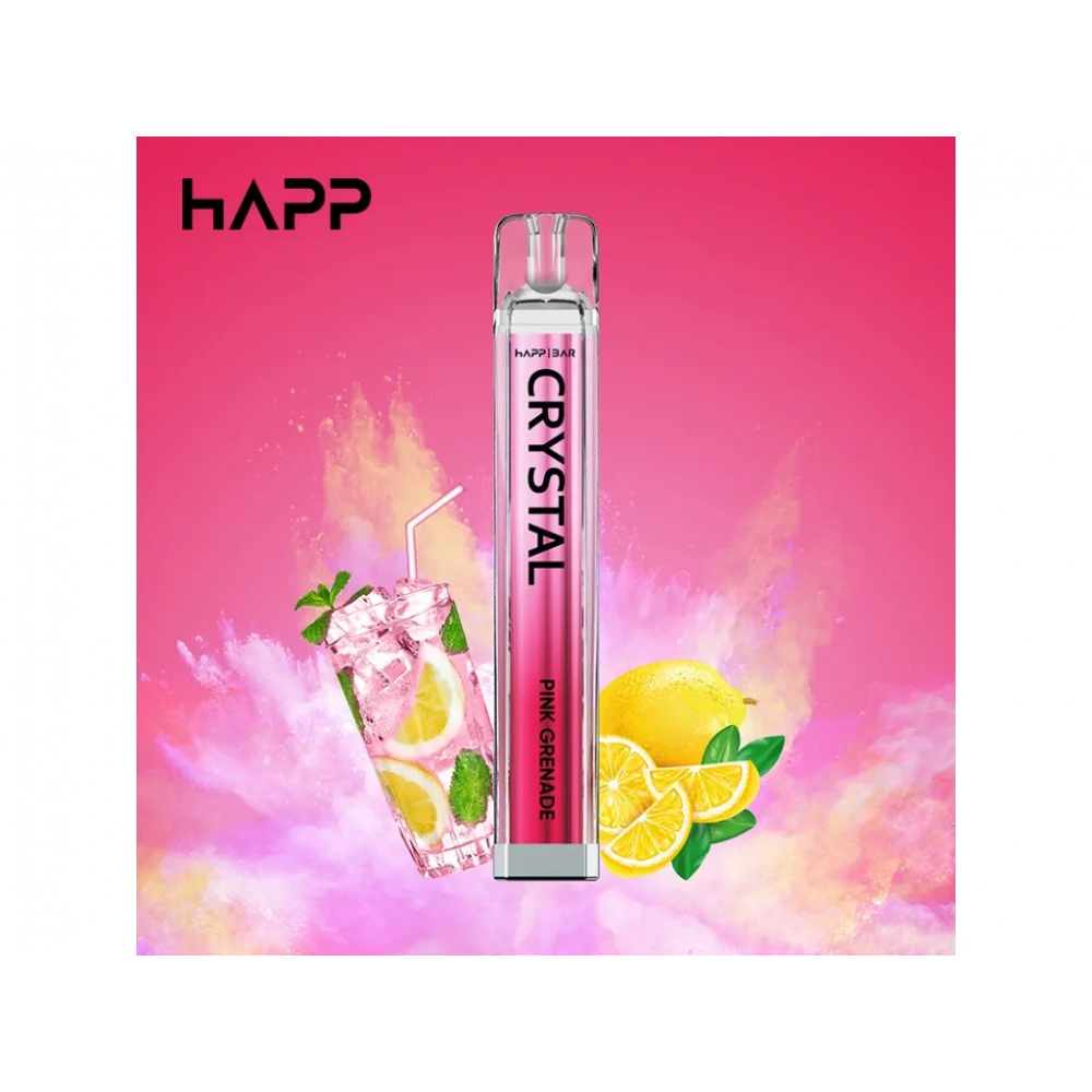 Happ Bar Crystal Vape Pen Pink Grenade, 2 ml Ηλεκτρονικά Τσιγάρα 