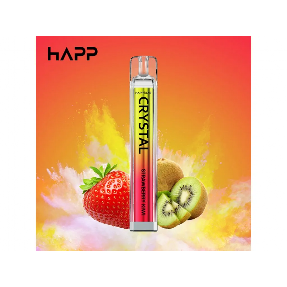 Happ Bar Crystal Vape Pen Strawberry Kiwi, 2 ml Ηλεκτρονικά Τσιγάρα 