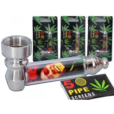 Μεταλλική πίπα HEMP με σίτα 7.5cm MADO