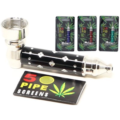 Μεταλλική πίπα HEMP με σίτα 7cm MADO