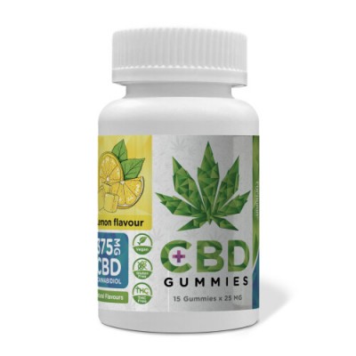 Euphoria CBD Gummies 375 mg CBD (15 Ζελεδα΄κια CBD με γευ΄ση λεμο΄νι)