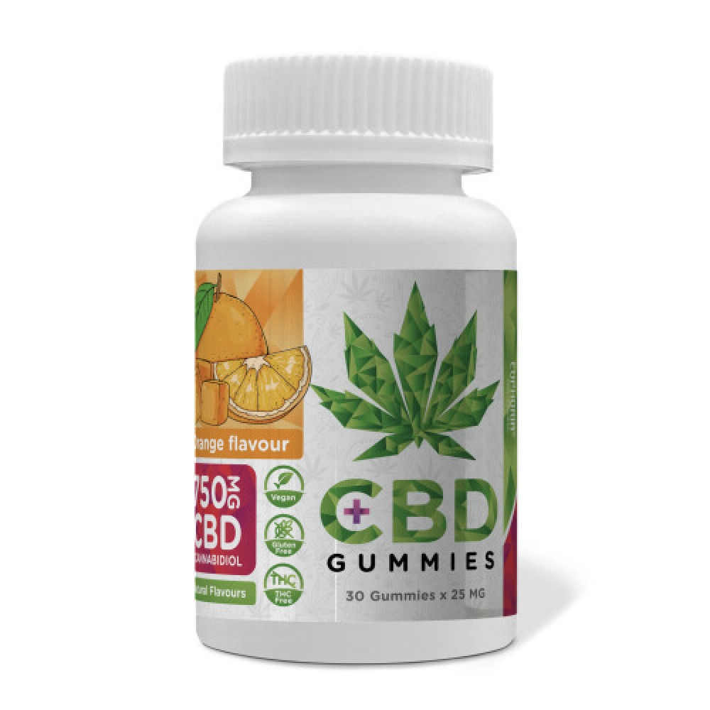 Euphoria CBD Gummies 750 mg CBD (30 Ζελεδάκια με γεύση πορτοκάλι) CBD