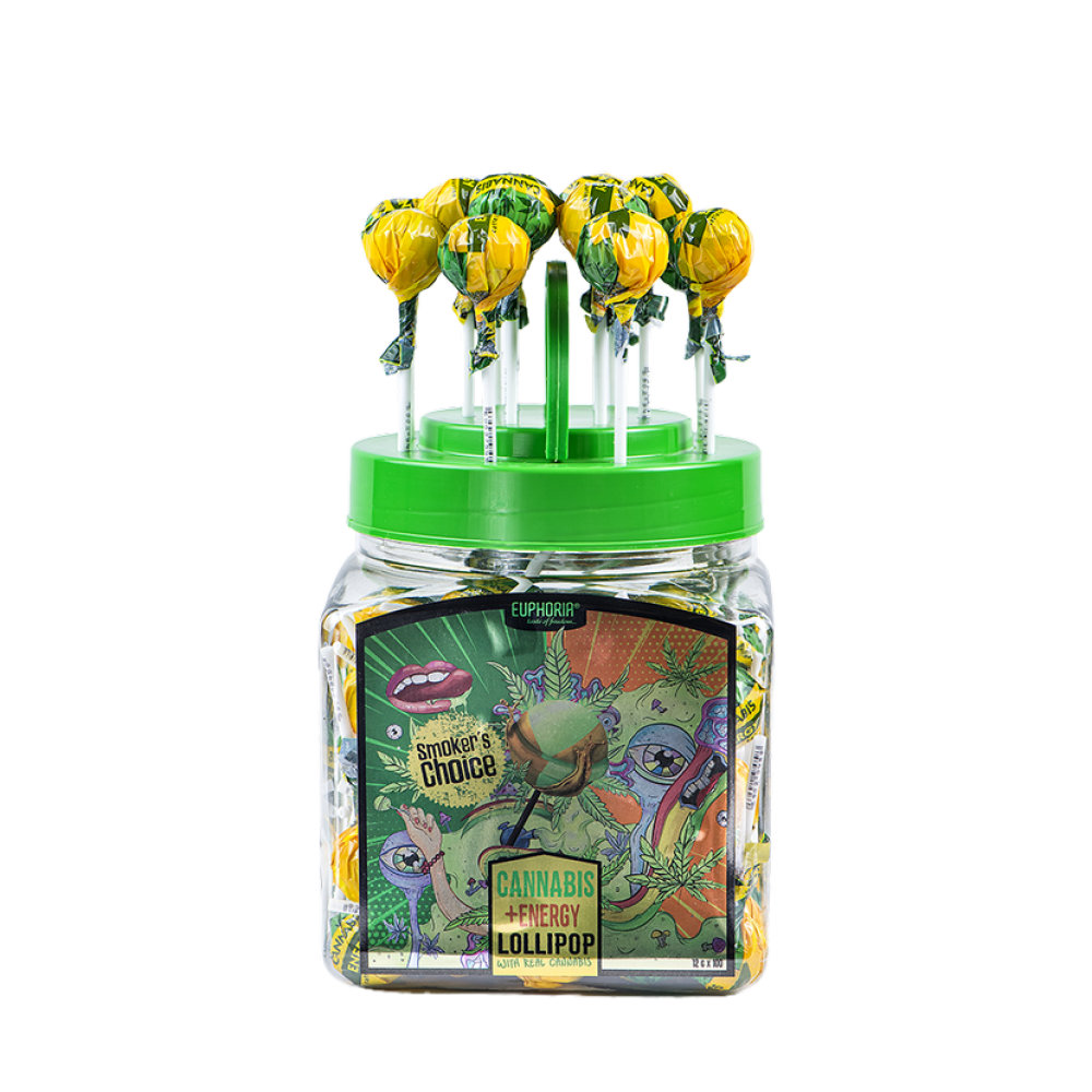 Euphoria Cannabis Energy Lollipops Γλειφιτζούρια Κάνναβης 1.2 gr Προϊόντα Κάνναβης